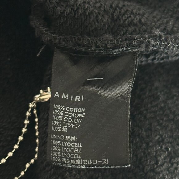 Amiri Black & White Embroidered Dragon Logo Zip Up Hoodie - Picture 4 of 4